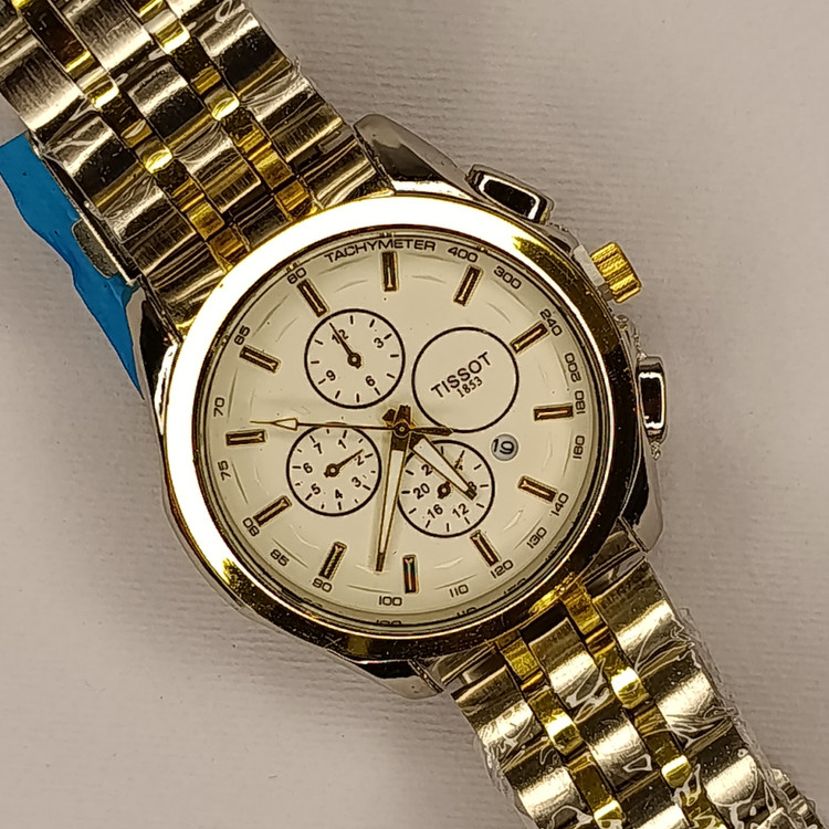 ساعت مردانه تیسوت Tissot کلاسیک طرح کرنوگراف تقویم فعال