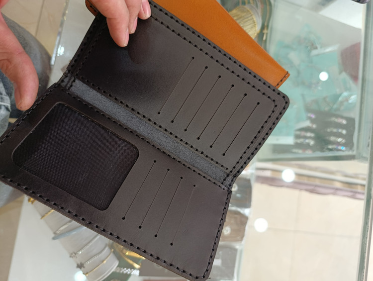 کیف کتی چرم طبیعی گاومیش دست دوز